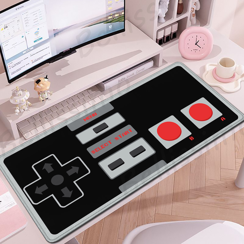 Retro Gaming Desk - 레트로 게임 컨트롤러 마우스 패드 미끄럼