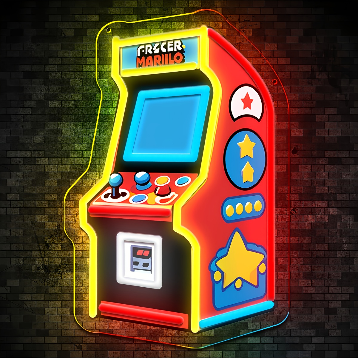 Retro Gaming Projector - 레트로 아케이드 네온 사인 LED 조명