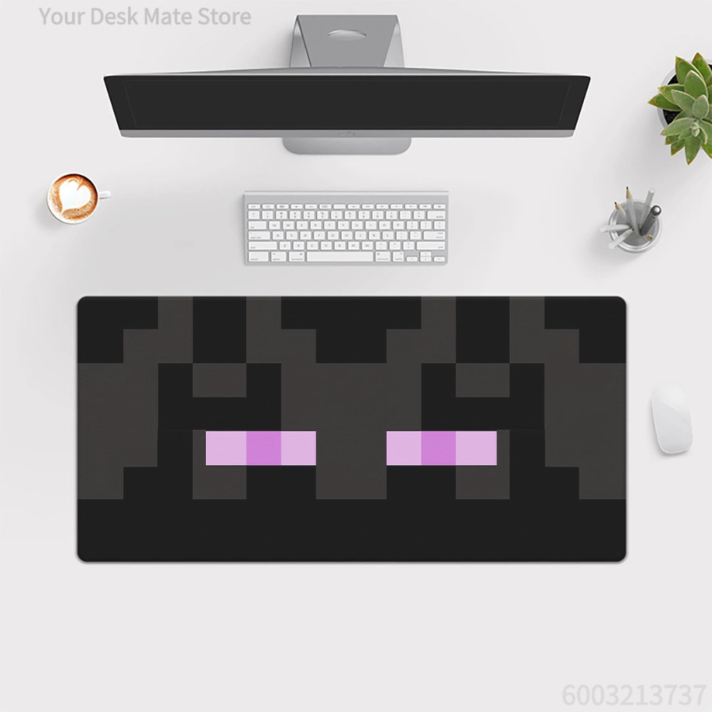 Retro Gaming Desk - 기하학적 대형 데스크 매트, 레트로 픽셀