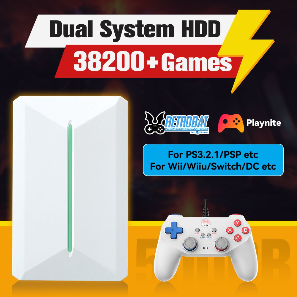 Retro Gaming Hdd - Retrobat&Playnite 시스템 HDD 레트로 게임 콘솔