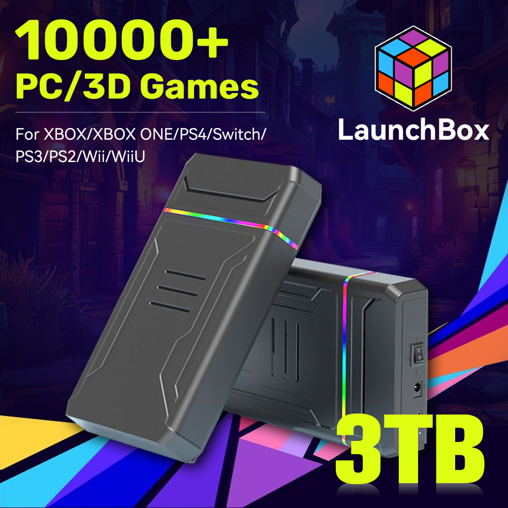 Retro Gaming Hdd - JMachen Launchbox 게임용 HDD 비디오 게임