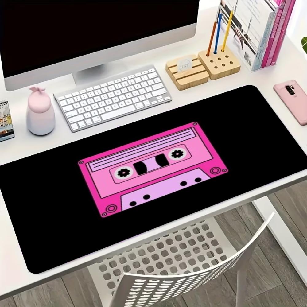 핑크 레트로 카세트 테이프 대형 확장 게이밍 마우스 패 - Retro Gaming Desk 리뷰 및 가격