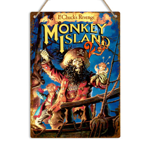 MONKEY ISLAND 2 빈티지 금속 벽 장식 레트 - Retro Gaming Island 리뷰 및 가격