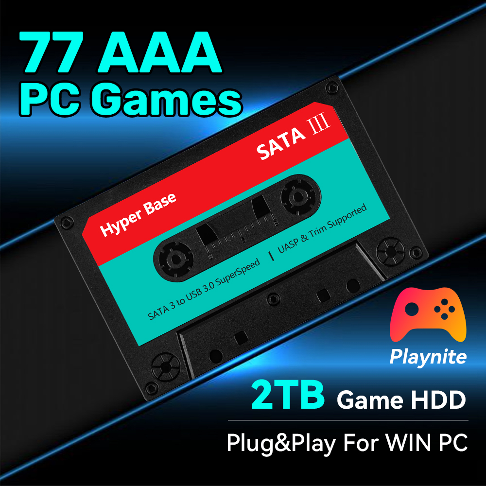 2TB 게임 하드 드라이브, 77개의 AAA 게임 포함 - Retro Gaming Hdd 리뷰 및 가격