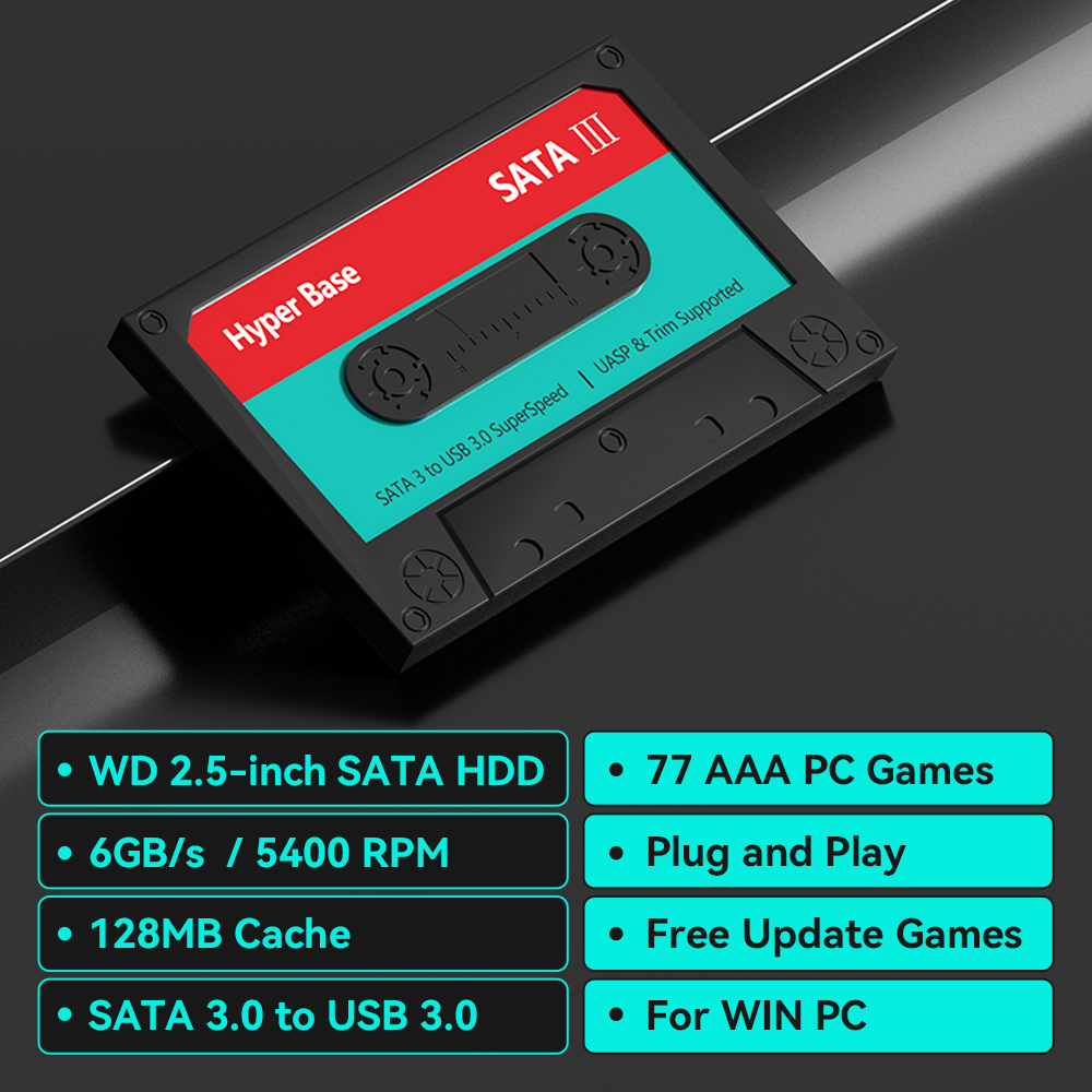 2TB 게임 하드 드라이브, 77개의 AAA 게임 포함 - Retro Gaming Hdd 리뷰 및 가격